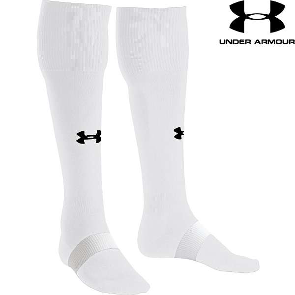 ◆◆メール便発送 <アンダーアーマー> UNDER ARMOUR UNDER ARMOUR カスタム ソックス(サッカー/メンズ) 1296521 (WHT/B...