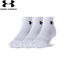 ◆◆メール便発送 <アンダーアーマー> UNDER ARMOUR UAトレーニング コットン クオーター ソックス (3足セット)(トレーニング/UNISEX)...