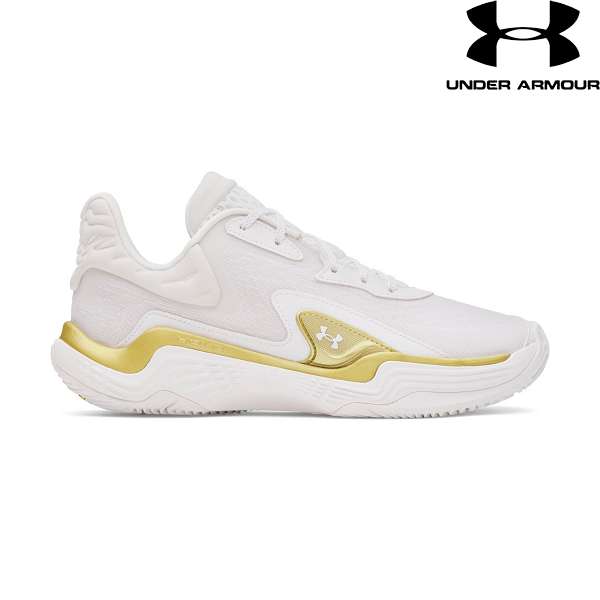 ◆◆ ＜アンダーアーマー＞ UNDER ARMOUR UAスポーン7(バスケットボール/UNISEX) 3028461 (White/Metalli..