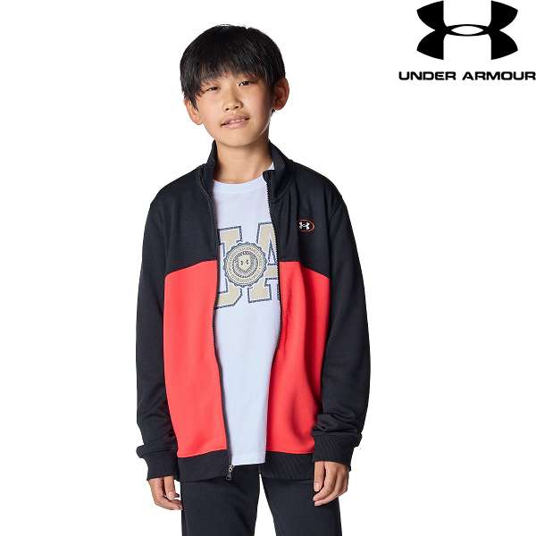 ◆◆ ＜アンダーアーマー＞ UNDER ARMOUR UAトラックジャケット(トレーニング/BOYS) 6007823 (Black/Race..
