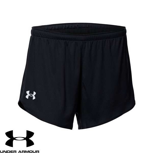 ◆◆メール便発送 <アンダーアーマー> UNDER ARMOUR UAチーム ラン ショーツ(ランニング/WOMEN) 6003882 (Black(001))