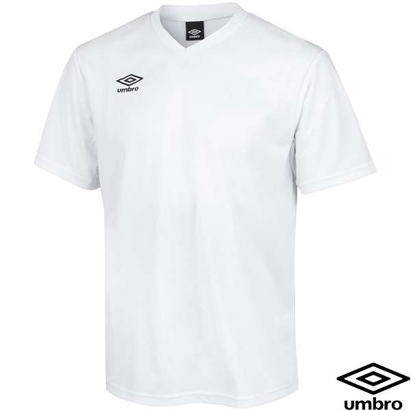 ◆◆○メール便発送 ＜アンブロ＞ UMBRO サッカー ゲームシャツ（ワンポイント） (WHT：ホワイト) UAS6307-WHT