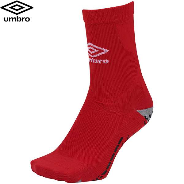 ◆◆○メール便発送 <アンブロ> UMBRO サッカー グリップミドルソックス (MRED) UAS8333-MRED
