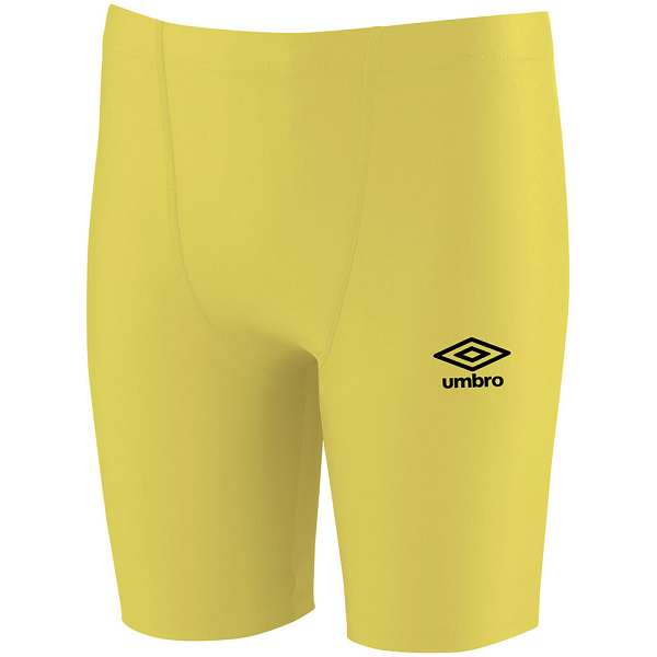 ◆◆○送料無料 メール便発送 ＜アンブロ＞ UMBRO サッカー ストレッチインナ−スパッツ (YEL：イエロー) UAS9302P-YEL