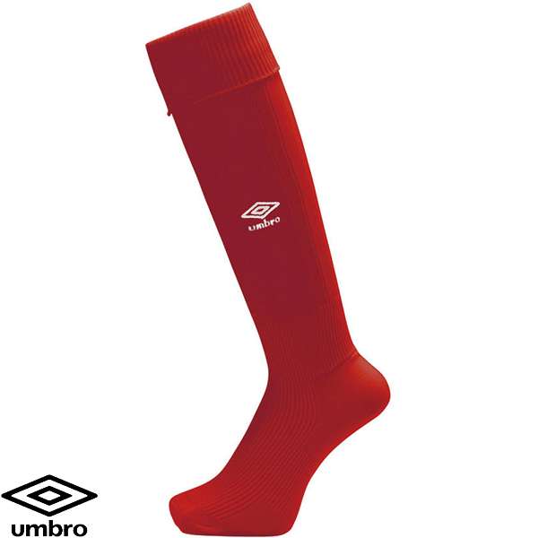 ◆◆○メール便発送 <アンブロ> UMBRO コアサポートストッキング (MRED:マンチェスターレッド) サッカー UAS8402-MRED