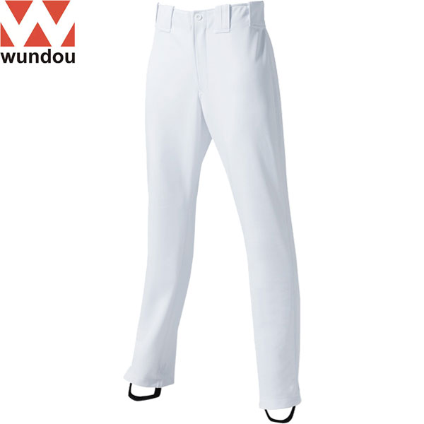 ◆◆メール便発送 <ウンドウ> wundou P2760 ベースボールパンツストレートロング(S-XXL) ユニセックス 野球 ユニフォーム P-2760