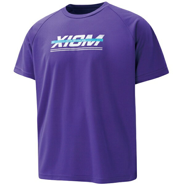 ◆◆メール便発送 ＜エクシオン＞ XIOM カラーライン T-シャツ ライトパープル (サイズ：M) 81205 卓球