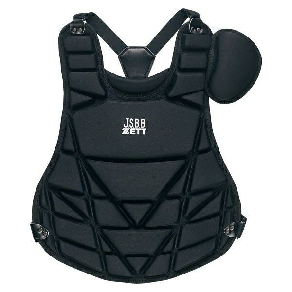 ◆◆○ ＜ゼット＞ 少年軟式野球用プロテクター (1900：ブラック) BLP7260A-1900