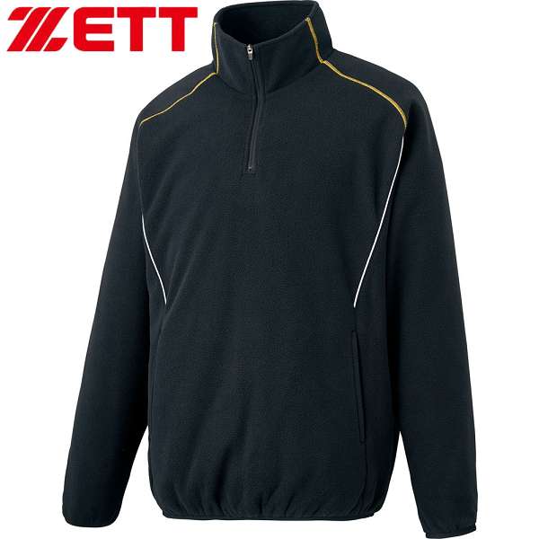 ◆◆○ ＜ゼット＞ ZETT フリース ハーフジップジャケット (1900：ブラック) BOF150-1900