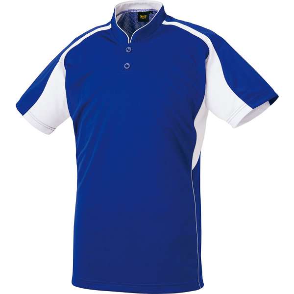 ◆◆○メール便発送 ＜ゼット＞ ZETT 野球 ベースボールTシャツ ベースボールシャツ (2511：Rブルー／ホワ..