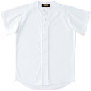 ◆◆○メール便発送 <ゼット> ZETT 野球 少年用 タフデイズユニフォームシャツ メッシュフルオープン (1100:ホワイト) BU2071T-1100(4)