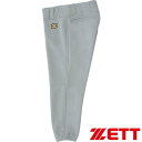◆◆○ <ゼット> ZETT 野球 少年用 ユニフォームレギュラーパンツ (1300:シルバー) BU2836-1300(4)