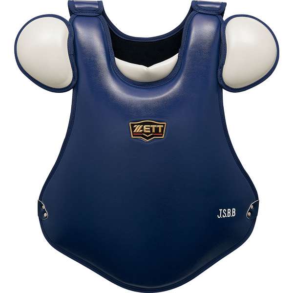 ◆◆○ ＜ゼット＞ ZETT 野球 軟式用 プロテクター プロステイタス (2913：ネイビー／シルバー) BLP3298C-2913