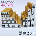 お名前スタンプ 追加漢字セットゴム印9個 ねいりん【入学祝 入園祝い 入学準備】楷書体【名前付け ゴム印 おなまえはんこ】出産祝い/プレゼントに メール便送料無料 兄弟追加分に最適