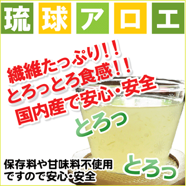 初回限定【送料無料】琉球アロエ1本⇒オーガニック認定農場の安全なアロエベラを「すり潰しただけ」の新鮮アロエジュース！【1,000mlエコパック】：賞味期限2019.11食物繊維が豊富♪【RCP】10P23Apr16