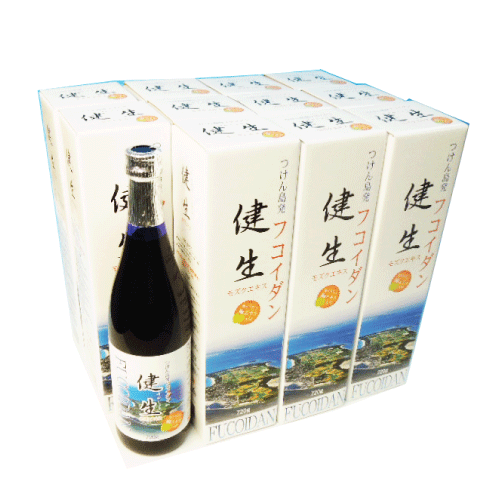 楽天酒豪伝説特売店コザまーけっと沖縄産 もずくエキス 健生 【720g×12本セット】高純度 フコイダン ドリンク モズクエキス 飲みやすい梅肉エキス入り 健康ドリンク 沖縄もずく アポトーシス 津堅島 太もずく