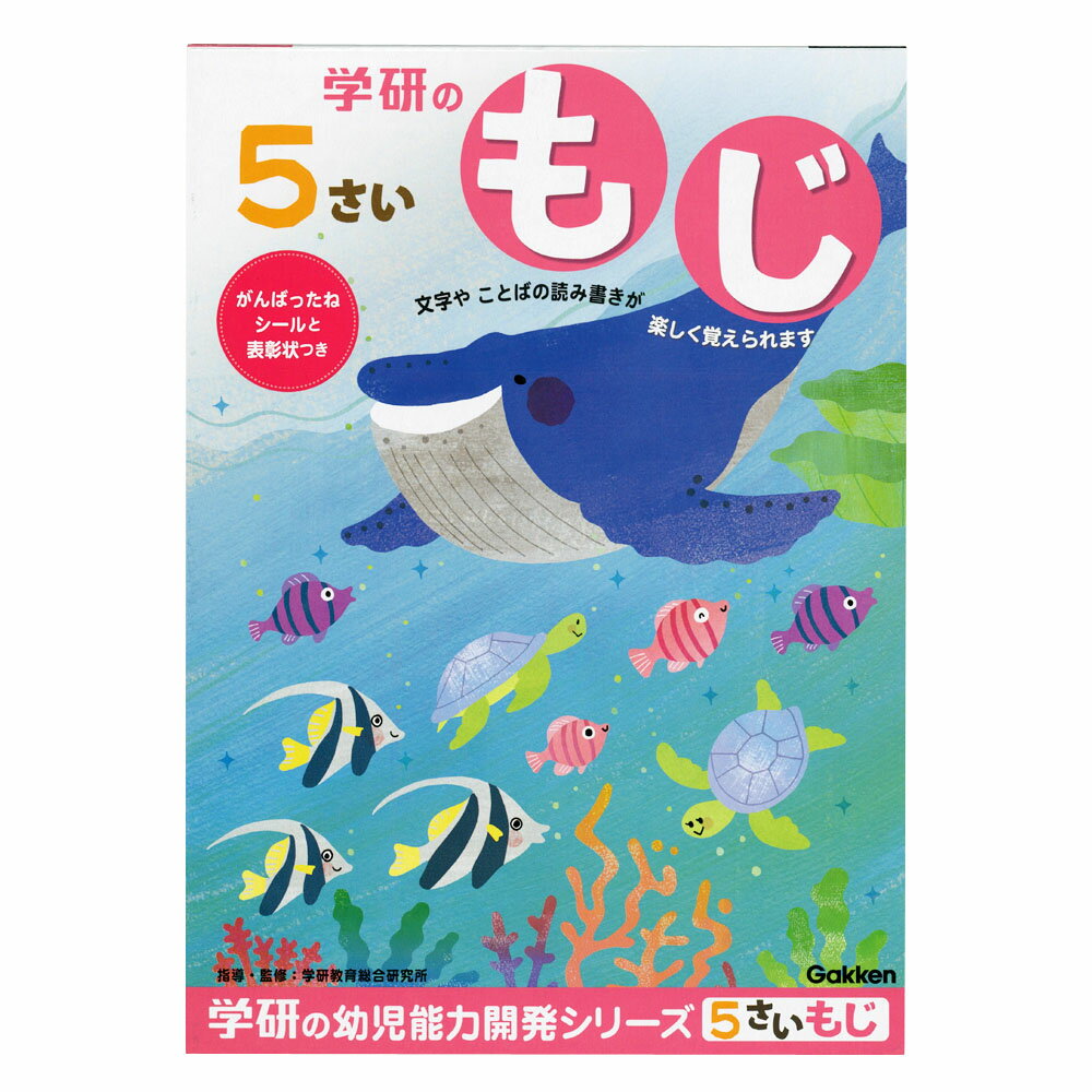  5歳 ワーク 知育ノート 幼児 教材 （もじ） N04807 学研ステイフル 入学準備