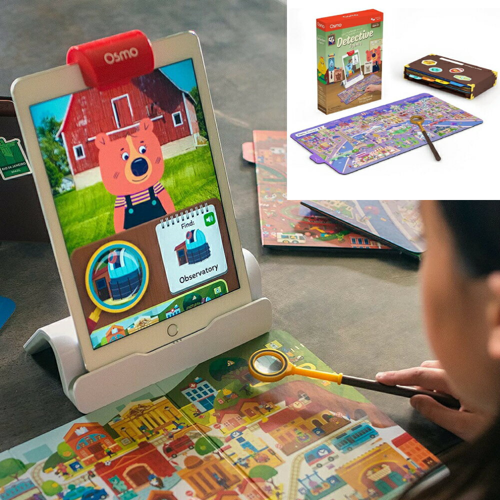 Osmo ディテクティブエージェンシー オズモ 5歳から iPad 知育玩具 おもちゃ 教材 観察力 推理 地理 歴史 文化 世界 タブレット プレゼント 正規品 【Lサイズラッピング対応商品（別途有料)】 A10929 学研ステイフル