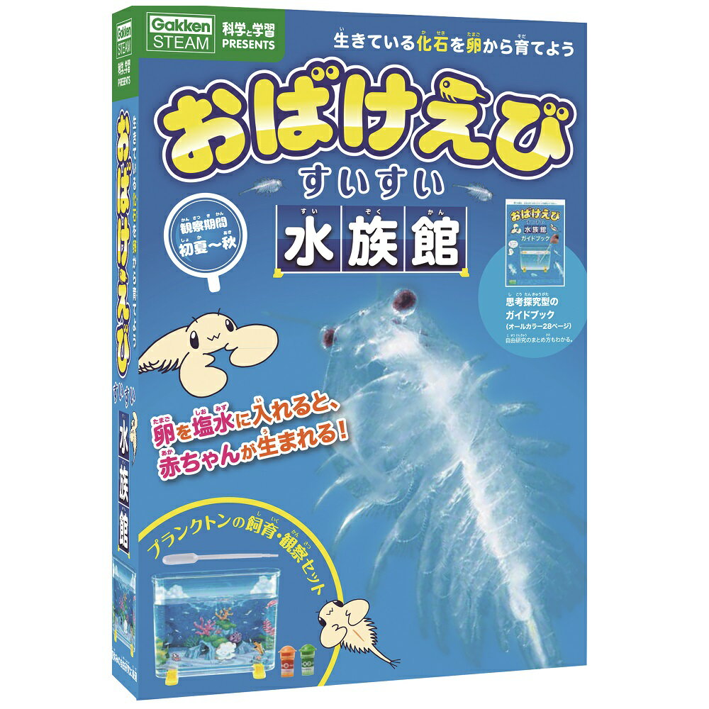 自由研究　おばけえびすいすい水族館　科学と学習　J750683　学研ステイフル 夏休み 家遊び 夏工作