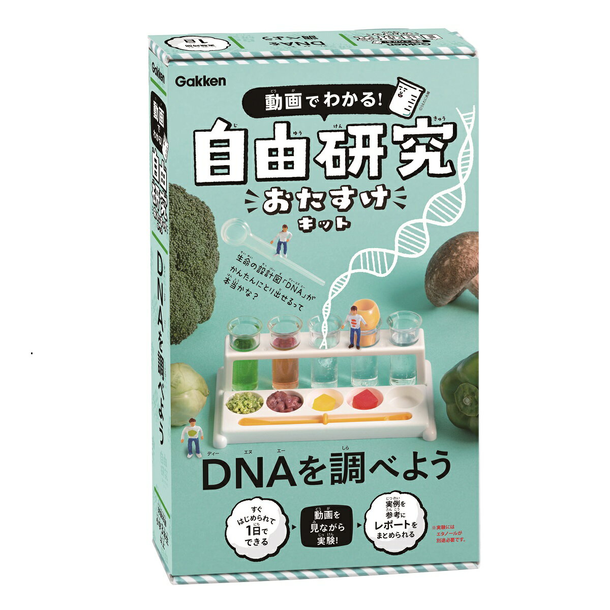 【 学研 公式 】 動画でわかる! 自由研究 おたすけ キット DNA を調べよう 小3から J750860 学研ステイフル 手づくり 工作