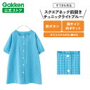 学研 すてきな先生 スクエアネック前開きチュニックライトブルー エプロン 保育士 かわいい おしゃれ 保育園 幼稚園 ゆったり ポリエステル 絵本シリーズ 人気...