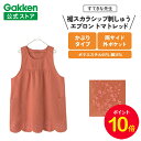 【お買い物マラソン限定P10倍】学研 すてきな先生 裾スカラップ刺しゅうエプロン フリーサイズ トマトレッド エプロン 保育士 かわいい おしゃれ 保育園 幼稚園 ゆったり ポリエステル 人気 かっぽう着 スモック すてきな先生CAFE チュニック