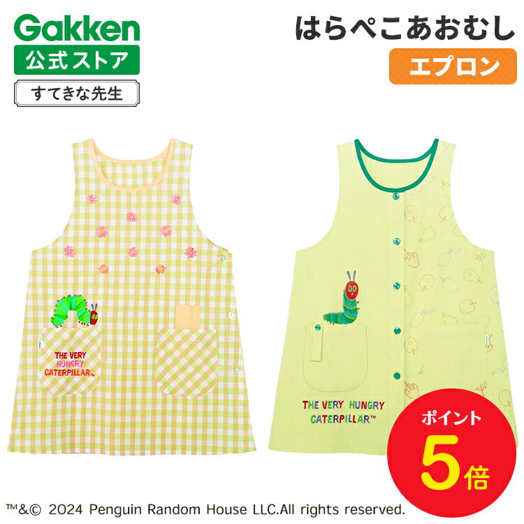 【BF限定P5倍】学研 すてきな先生 はらぺこあおむし 保育士エプロン キャラクター キャラクターエプロン グリーン イエロー フルーツエプロン フラワーエプロ...