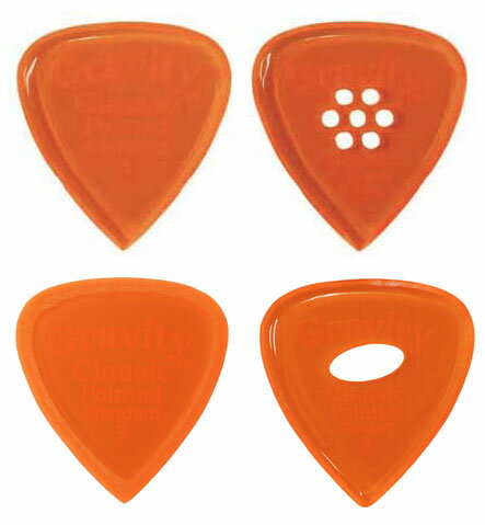 GRAVITY GUITAR PICK/GCPS3P,GCPS3PM,GCPS3M、GCPS3PE アクリルピック Classic Pointed Standard〈グラビティギターピック〉〈メール便発送代引き不可〉