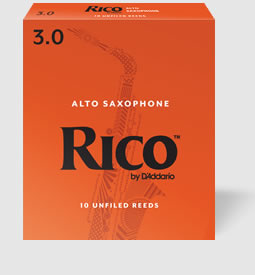 D'Addario Woodwinds /RICO リコ アルトサックス用リード（10枚入り）【ダダリオ ウッドウィンズ/リコ】