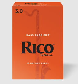 D'Addario Woodwinds RICO リコ バスクラリネット用リード（10枚入り）〈ダダリオ ウッドウィンズ〉