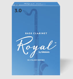 D'Addario Woodwinds ロイヤル バスクラリネット用リード（10枚入り）〈ダダリオ ウッドウィンズ〉