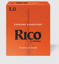 D'Addario Woodwinds RICO リコ ソプラノサックス用リード(10枚入り)〈ダダリオ ウッドウィンズ〉