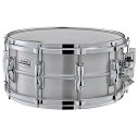 Recording Custom Aluminum Snare Drums 14"x6.5"アルミニウムシェルのスネアドラムです。華やかさに加え軽く切れの良いサウンドが特長です。25本スネアが装着されパワー感もたっぷりです。14"x5.5"/13"x6.5"のスネアドラムには、コントロール性を追求したハイカーボンスティールワイヤー20本を搭載。14"x6.5"/14"x7"の深胴モデルには、パワー感あるサウンドに合う25本ワイヤーを採用しています。 更に、14"x5.5"のスネアドラムのみ、スティーブ・ガッド氏の要望による10本タイプスネアをオプションとして同梱。繊細かつ明快なサウンドを実現します。 ※サイズ単位はインチ（口径x深さ）です。 機構/構造 フープモデルダイカストフープ 材質アルミニウム(3.0mm) ラグ種類ワンピースラグ ボルト数10 シェル厚さ1.2mm 材質アルミニウム シェルエッジ角45°/R1.5 機能/構造 スネア材質ハイカーボンスティールワイヤー(20本)/ショートタイプ スネアベッド深さ2.4mm 機構/構造 ストレイナーRサイドQタイプ LサイドDC3タイプ ヘッドトップレモ・アンバサダーコーテッド ボトムレモ・アンバサダースネア