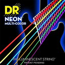 ●Multi-Color Coated Bass: 45, 65, 85, 105 "NEON"は、DR独自のテクノロジー、"K3"コーティングを施した弦で、明るくクリアーなサウンドが特徴。 DR社での耐久テストの結果、コーティングが剥がれずらく、通常の弦より3〜4回分長持ちします。 明るいカラーコーティングは、ステージのライト(ブラックライト)にあたると発色する為、通常のカラーコーティング弦よりさらにインパクトがあります。 ※注)りん光です。蓄光ではありません。