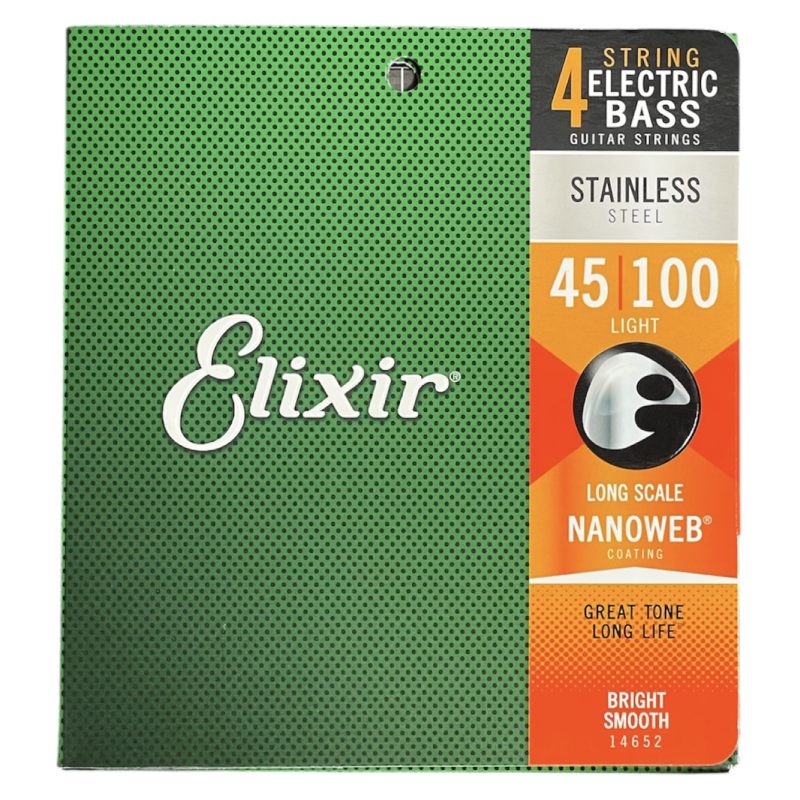 Elixir 14652 ステンレスベース弦 NANOWEB Light 45.100〈エリクサー〉