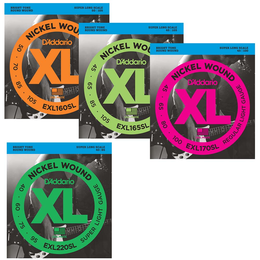 D'addario/١ XL Nickel Round Wound Super Longˡڥꥪ/EXL160SLEXL165SLEXL170SLEXL220SLۡڥ᡼OK