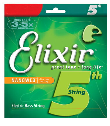 Elixir NANO WEB/5弦用 LOW-B ベース弦（バラ弦） 5弦用（LOW-B）1本のバラ売りです。 ゲージをお選び下さい。 ■15425：Super Light （.125） ■15430：Light, Long Scale （.130） ■15432：Medium, Long Scale, Taper Wound （.130tw） ■15433：Medium, X Long Scale, Taper Wound （.130tw） ■15435：Heavy, Long Scale （.135） ※画像はサンプルです。 ※パッケージデザインは予告なく変更される場合がございます。 弊社、実店舗を構え展示販売も行っております。 万が一在庫切れの際は、メールにて納期をご連絡させて頂きますので何卒ご容赦下さい。 納期を急がれる場合は、コチラまでメールにて在庫のお問い合わせを頂きますようお願い致します。