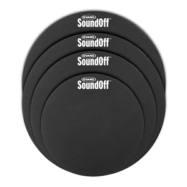 EVANS/SoundOff Drum Mute Pak- Standard Sizes(SO-2346)ミュート トレーニング パッド〈エヴァンス〉