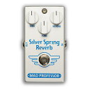 Silver Spring Reverb（SSR）は、コンパクトで大変使いやすいデジタル/アナログリバーブです。SSRではスプリングリバーブ特有のダークかつウォームなリバーブから、透きとおるようなスタジオリバーブまで、ナチュラルに辺りを包み込むようなリバーブを思い通りに作り出すことができます。SSRにはノイズリダクションシステムは搭載されていません。これにより非常にナチュラルな減衰を実現します。原音は全てアナログ回路を通り、なにひとつフィルタリングされていません。すべてのコントロールをMAXに設定しても音が歪むことなく非常に美しいリバーブサウンドを作り出します。電源はDC9Vセンターマイナスアダプター（EPA-2000を推奨します）または9V電池で動作します。トゥルーバイパス仕様Electrical specifications:Current consumption: 80mA@9V (DC adapter recommended)Voltage range: 6-9 V, 9 V 100mA preferredInput impedance: 500KOutput drive capability: 10K OhmsSignal noise ratio: 90dBComplete true bypass and input of circuitgrounded in bypass