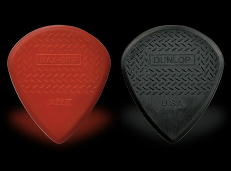 Jim Dunlop ピック 471R MAX GRIP JAZZ III〈