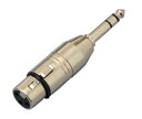 TRUE DYNA/変換コネクター TDX311 キャノンXLR(F)〜ステレオフォン(M)〈トゥルーダイナ〉