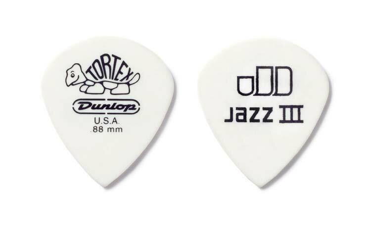 Jim Dunlop ピック 478 Tortex Jazz III White