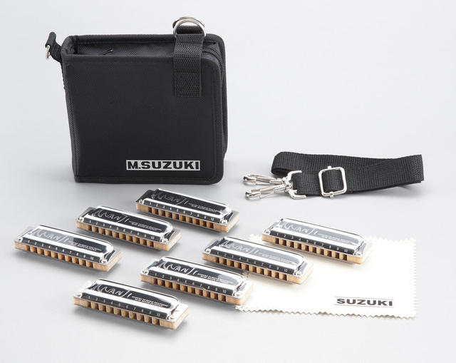 SUZUKI M-20-7SET 10穴ハーモニカ MANJI 7本セット〈スズキ〉