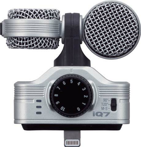 ZOOM IQ7 MS Stereo Microphone / iPhone / iPad 用のステレオコンデンサマイク〈ズーム〉