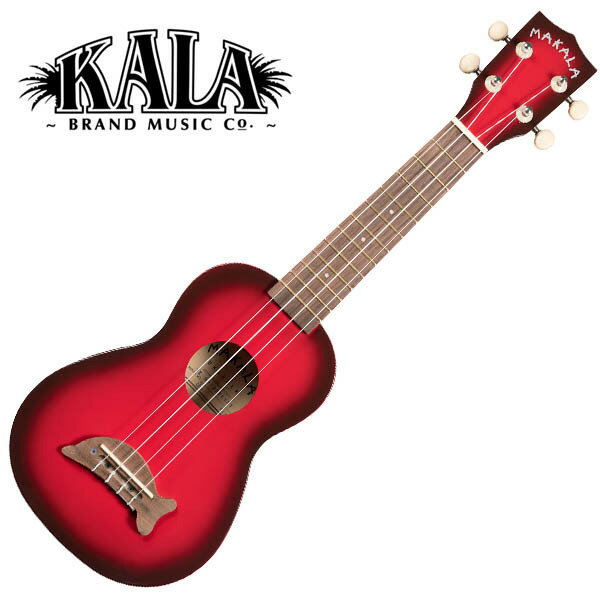 MAKALA by KALA MKSD-RDBURST20_06 Dolphins Soprano Ukulele w/bag ソプラノウクレレ〈マカラ・カラ〉