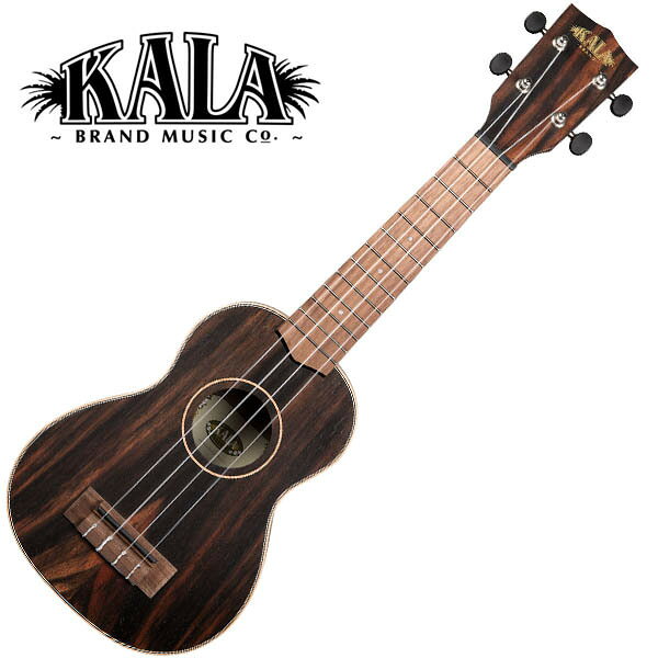 KALA KAEBY-S-WBAG20_06 Ebony Soprano Ukulele w/bag ソプラノウクレレ〈カラ〉