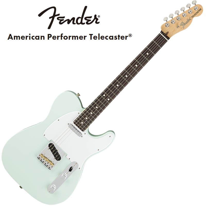 Fender American Performer Telecaster Rosewood Fingerboard Satin Sonic Blue〈フェンダーUSAテレキャスター〉