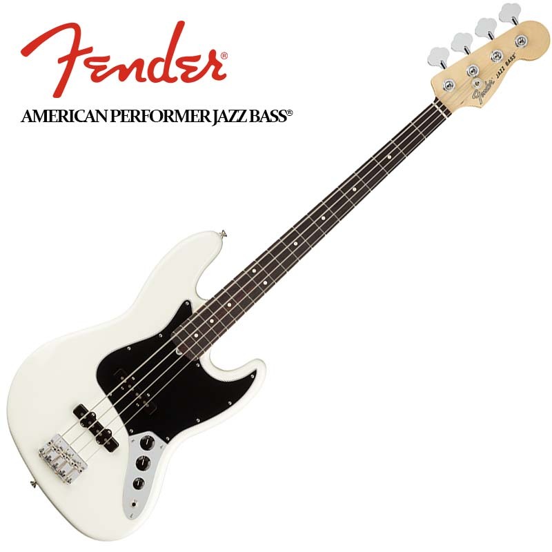 Fender American Performer Jazz Bass Rosewood Fingerboard, Arctic White〈フェンダーUSAジャズベース〉