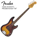 2016 年に発売されたハマ・オカモト（OKAMOTO’S）のシグネイチャーモデルHama_Okamoto Precision Bass "#4"に、新色Olympic Whiteが登場。3 Tone Sunburstも合わせて、さらグレードアップしたバージョンにリニューアルしました。「ありそうでなかった弾き易いプレシジョンベース」をテーマに、ハマ・オカモトが提案するシグネイチャーモデル、Hama_Okamoto Precision Bass "#4"。プレシジョンベースでありながら、ジャズベースのスリムなネックシェイプを採用したスムーズな演奏性で、OKAMOTO’Sのファンに限らず幅広い層から支持を得てきました。発売から2年の好評を受け、この度、ニューカラーOlympic Whiteの追加が決定。さらに、かねてよりハマからもリクエストのあったピックガードRed Tortoiseshellが採用されました。ハマ・オカモトのこだわりとして搭載されているブリッジカバーやフィンガーレスト、パドルベグなどとあいまって、さらに本格的なルックスとなりました。ビギナーはもちろん、「プレベサウンド」を愛するすべてのプレイヤーに手にしてほしいモデルに仕上がっています。Model Number　5250670300SPECBody Material : BasswoodBody Finish : PolyesterNeck : MapleNeck Shape : Classic '60s Jazz BassNeck Finish : PolyesterFingerboard Material : RosewoodFingerboard Radius : 7.25" (184.1 mm)Number of Frets : 20Position Inlays : White DotsNut Material : BoneNut Width : 1.5" (38.1 mm)Tuning Machines : Vintage-Style "Lollipop"Scale Length : 34" (864 mm)Bridge : 4-Saddle Vintage-Style with Bridge CoverPickguard : Red TortoiseshellPickups : Vintage-Style Split Single-Coil Precision BassControls : Volume, ToneControl Knobs : Knurled Flat-TopNeck Plate : 4-BoltHardware Finish : ChromeString : Fender USA, NPS, (Gauges .045 - .100)Cae/Gigbag : Gig Bag