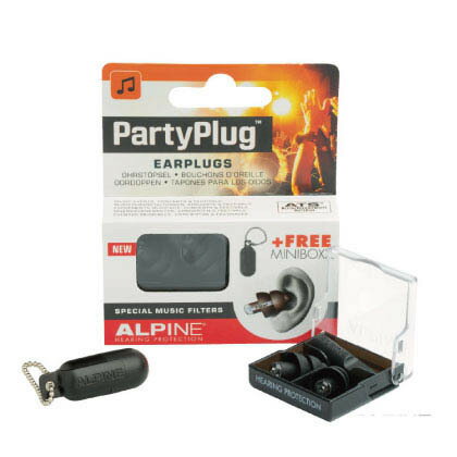 ALPINE HEARING PROTECTION/耳栓 PartyPlug BLK(ブラック）〈アルパイン〉